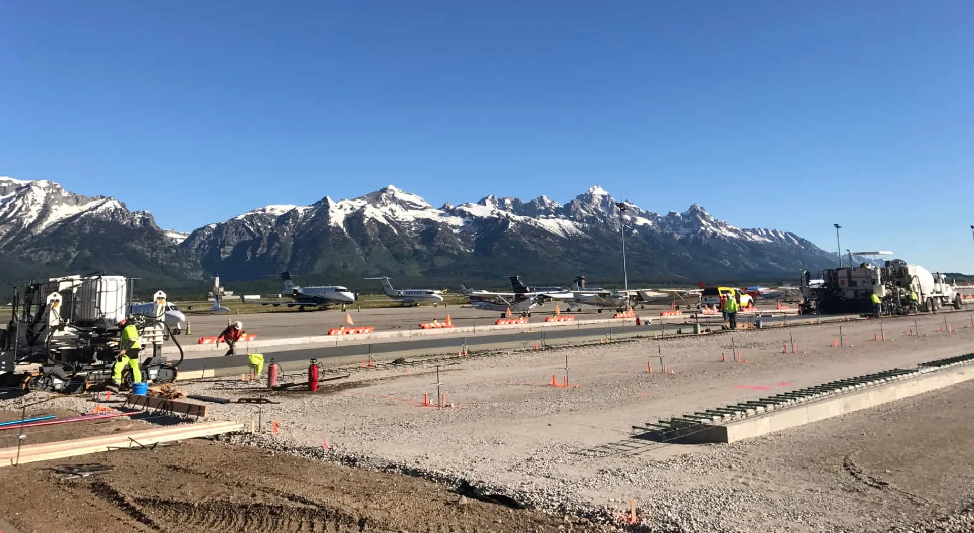 Mountains and Runway